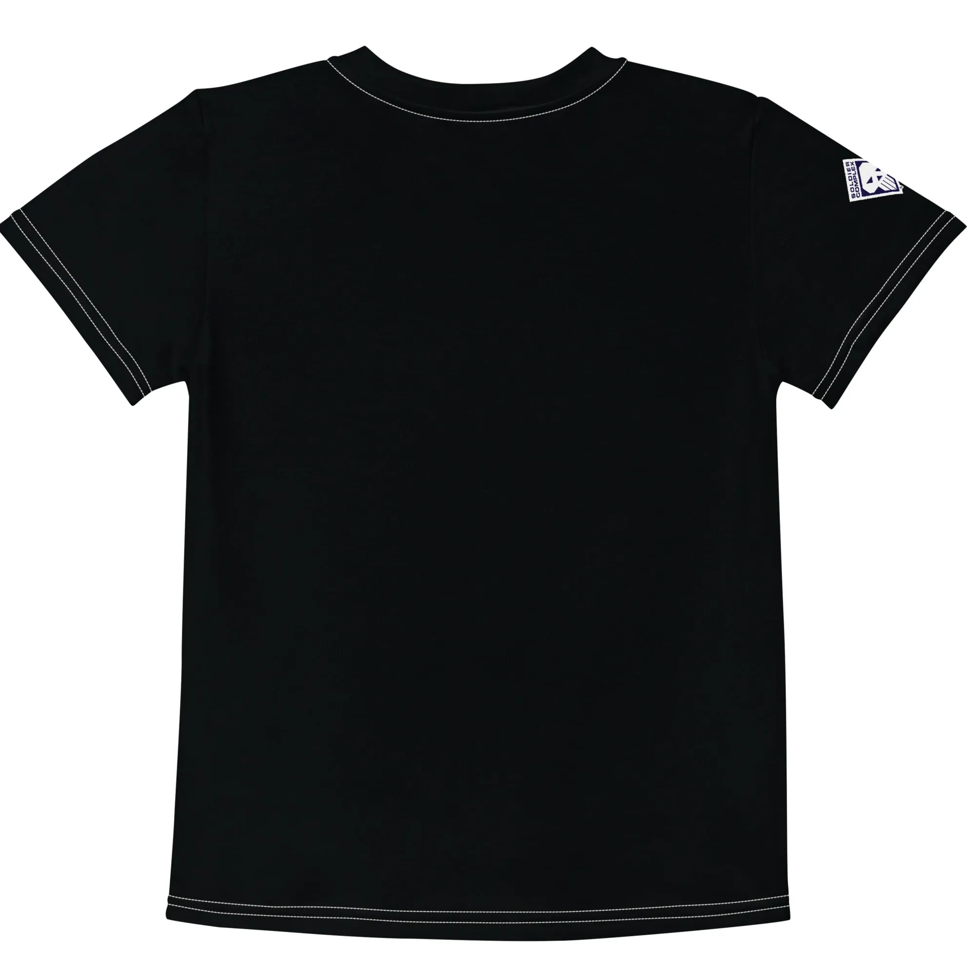 Active Wear Staple: Boys' Short Sleeve Solid Color Rash Guard - Noir