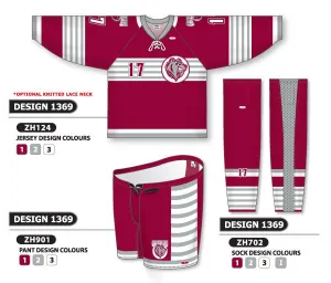 Athletic Knit Custom Sublimated Hockey Uniform Design 1369