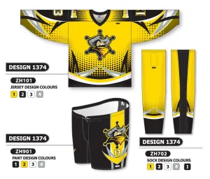 Athletic Knit Custom Sublimated Hockey Uniform Design 1374