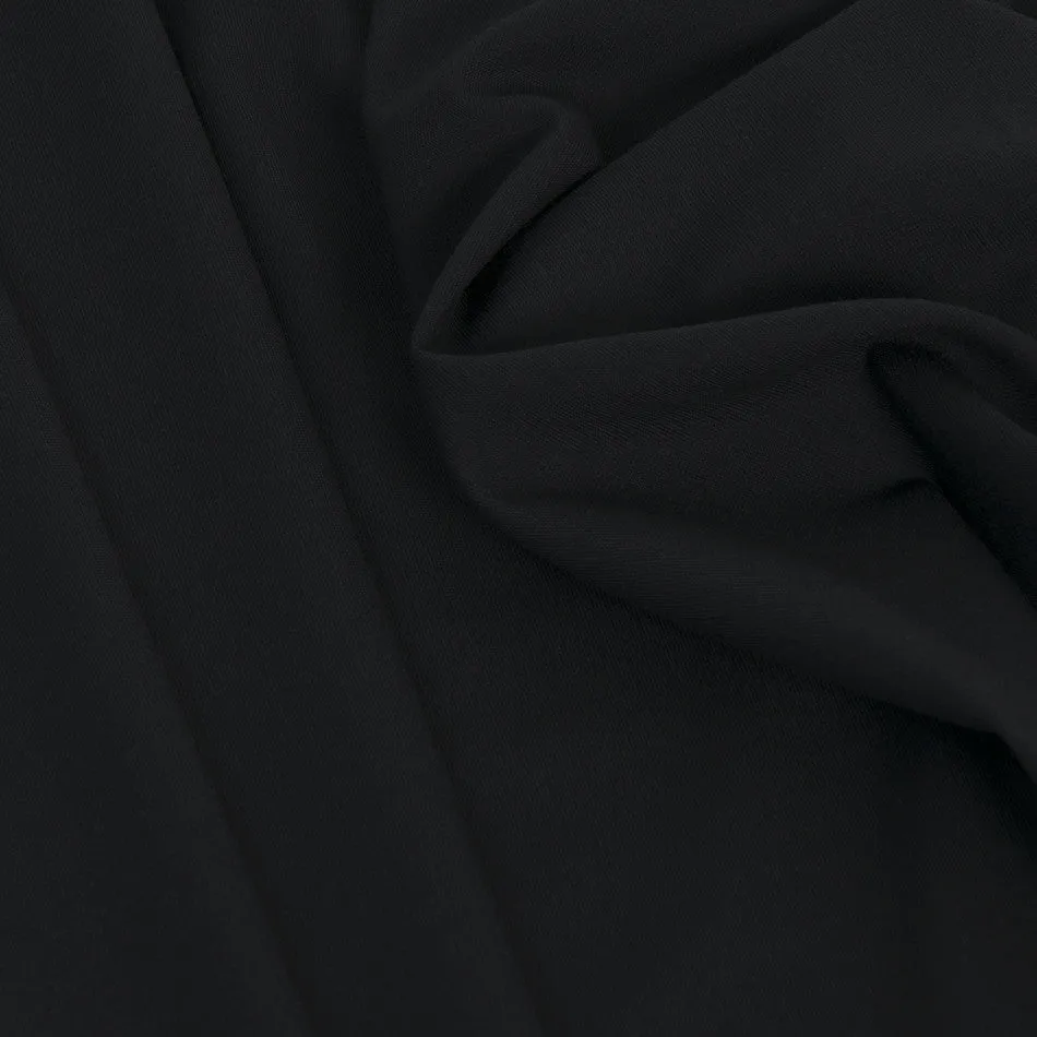 Black Bengaline suiting fabric 2276