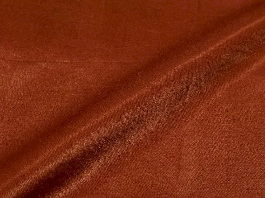 Brown Plain Viscose Gaji Silk Fabric (Wholesale)