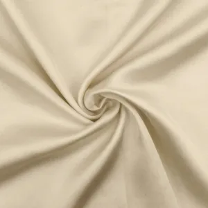 Champagne Beige Solid Rayon Satin Woven Fabric