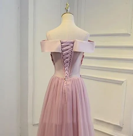 Cheap Pink Long Party Evening Dress 2019 Lace Up Women Formal Prom Gown PFP0994