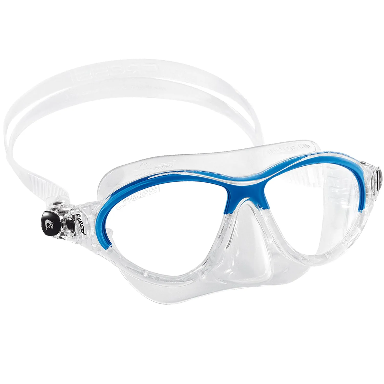 Cressi Moon Kid's SCUBA Mask with Adjustable Strap, for Snorkeling and Diving