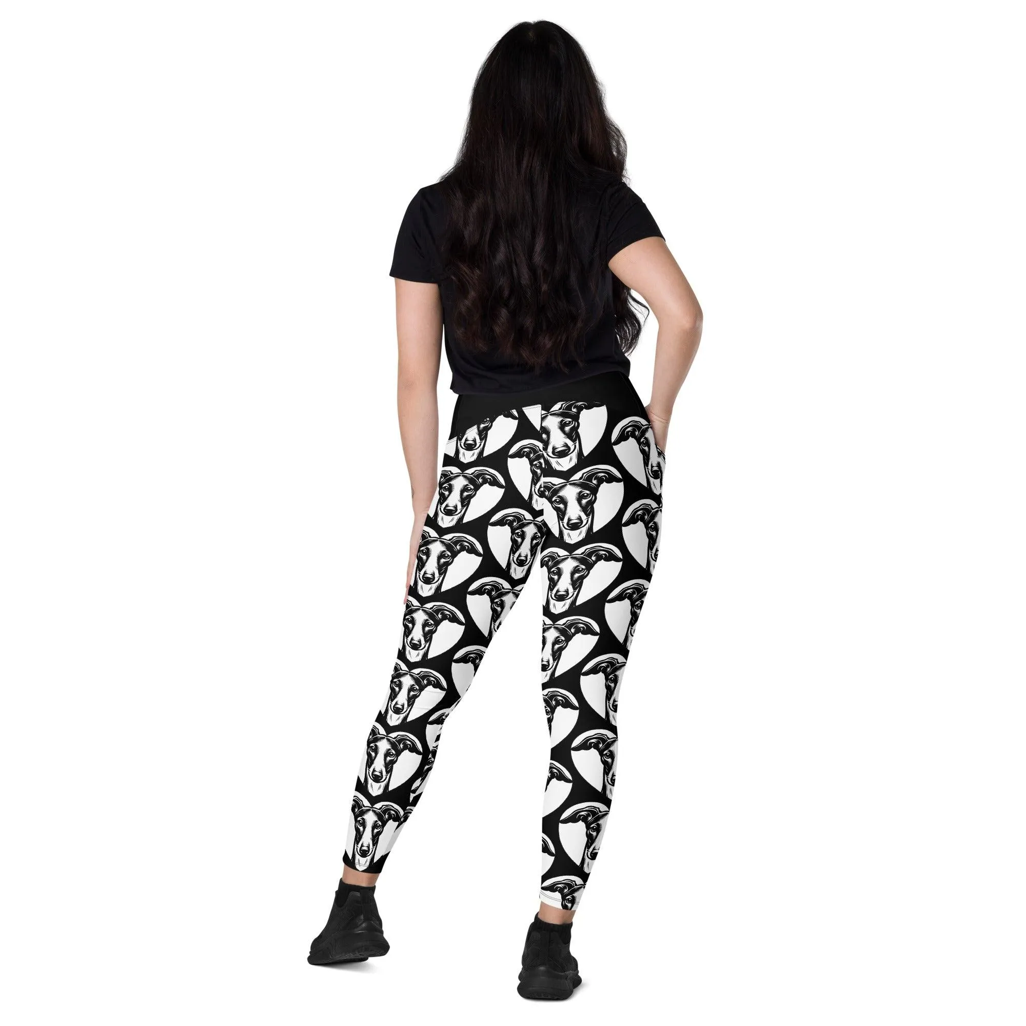 DOG BREED LEGGINGS with pockets - GREYHOUND - HERTTAHOUND