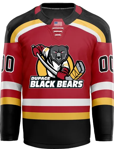 Dupage Black Bears Adult Player Hybrid Jersey