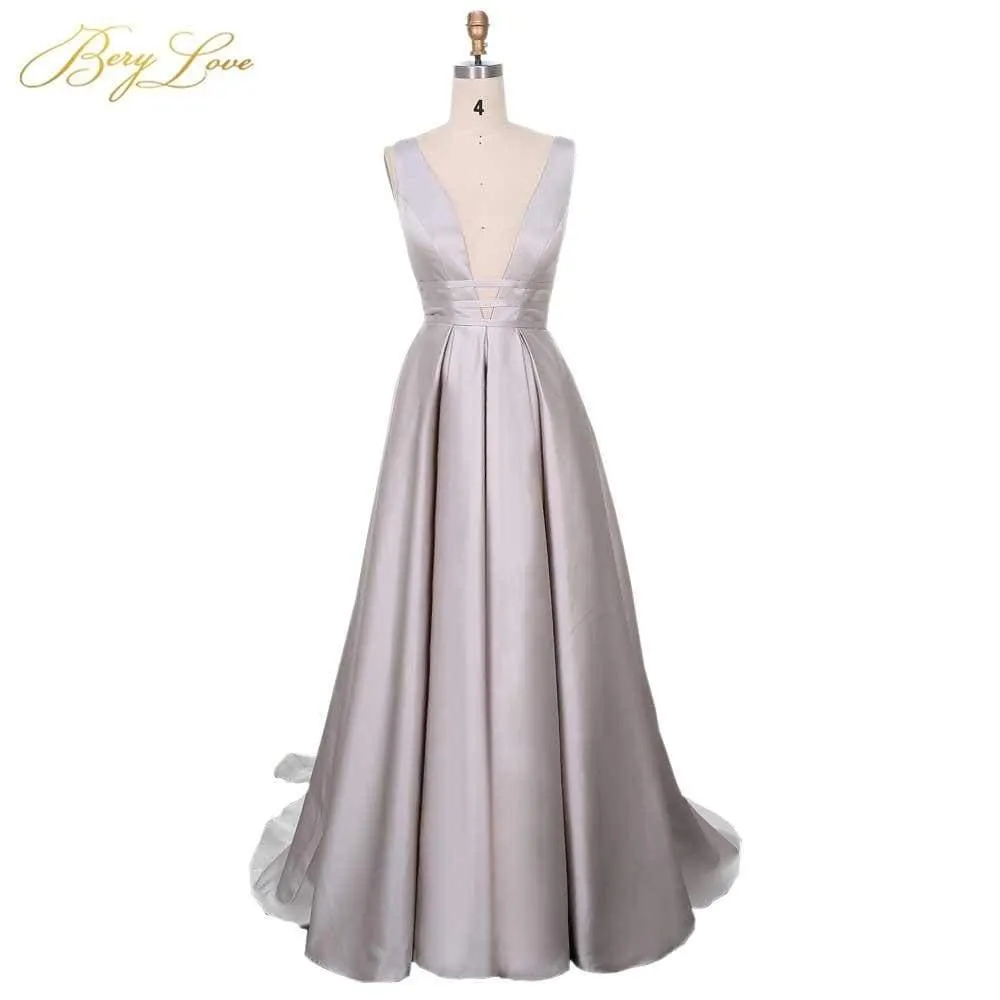 Elegant Satin Evening Gown