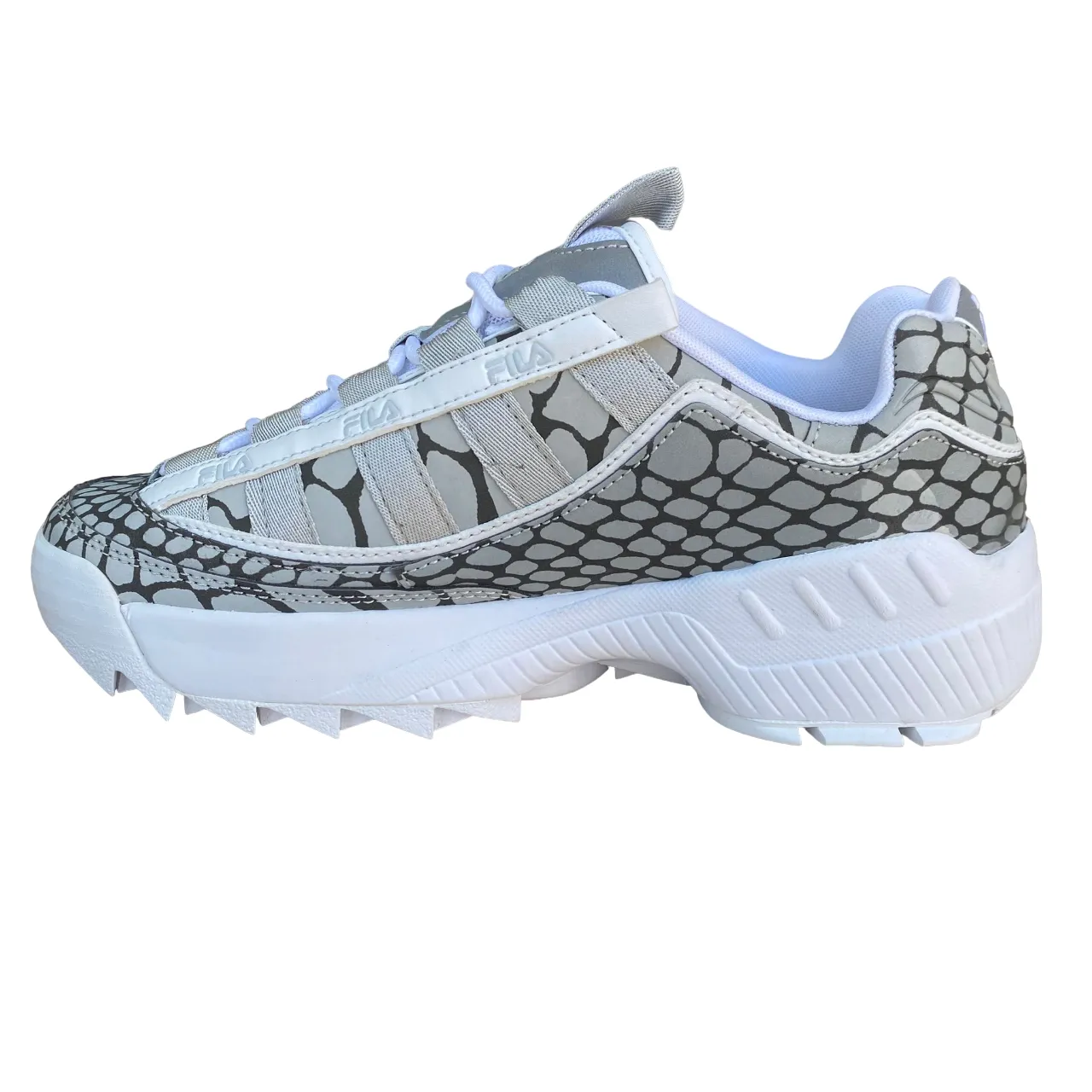 Fila scarpa sneakers da donna D-Formation R 1010858.13T bianco-grigio ghiaccio