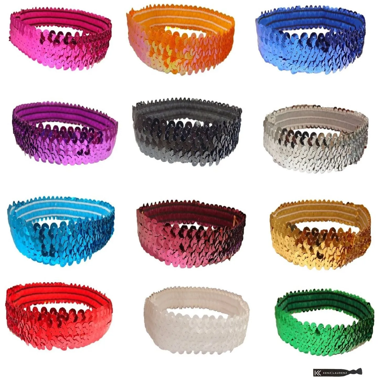 Grab Bag Sequin Headbands - 12 Pack