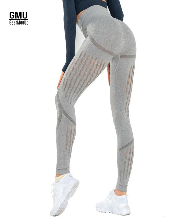 High-Waisted Mesh Seamless Leggings