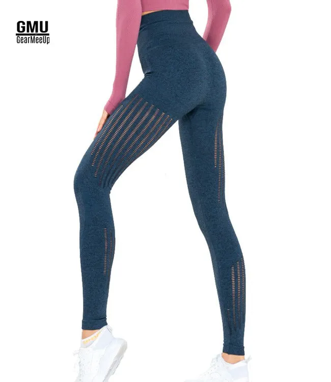 High-Waisted Mesh Seamless Leggings