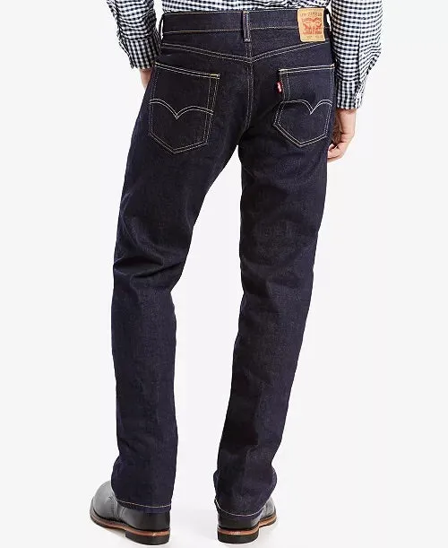 Levis Black Jeans 505 Regular-Fit Jeans