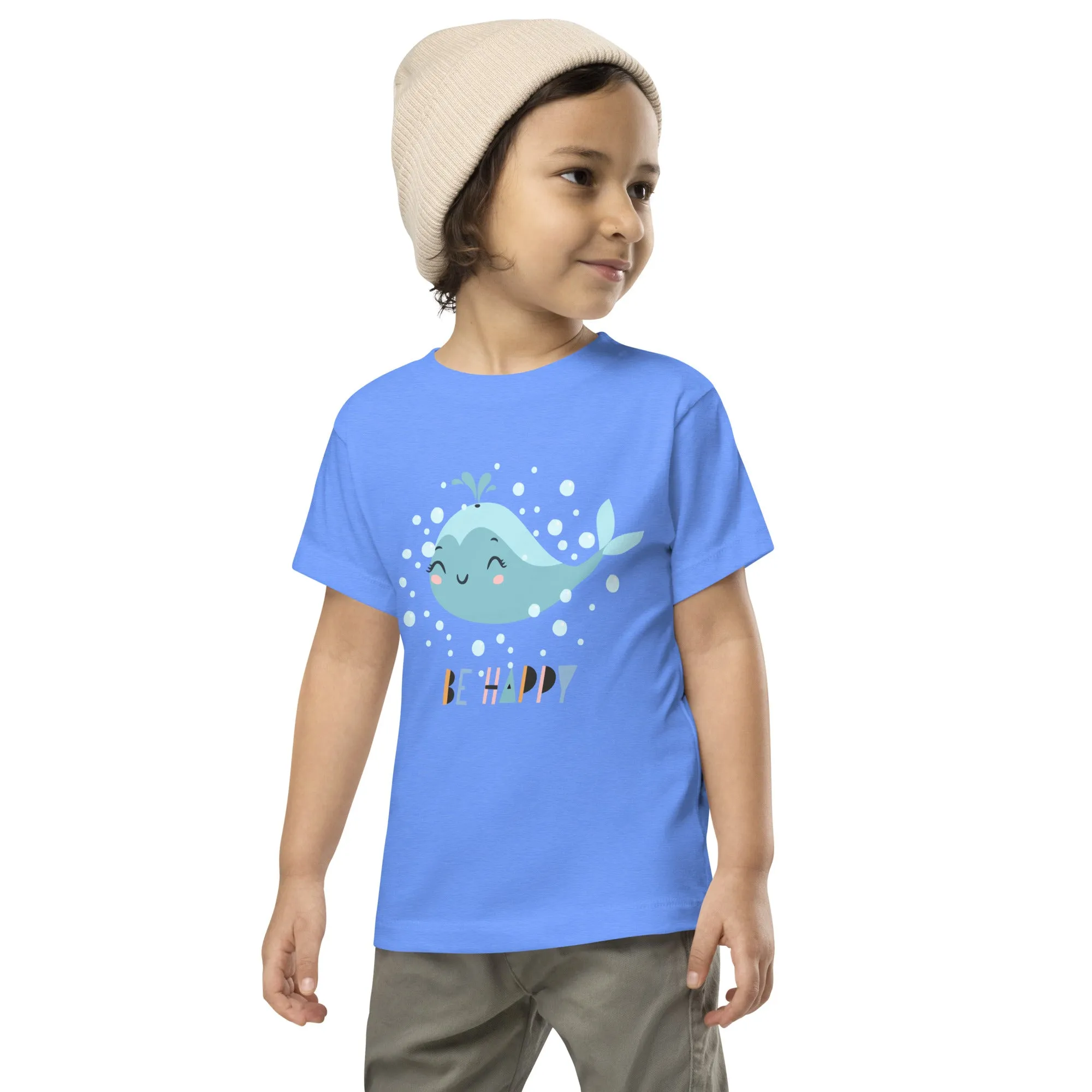 Little Whale Toddler Heather Columbia blue T-Shirt