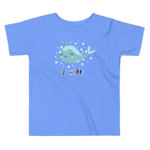 Little Whale Toddler Heather Columbia blue T-Shirt