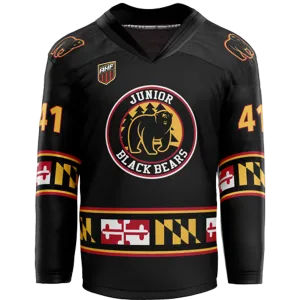 MD Jr Black Bears Adult Goalie Sublimated Jersey