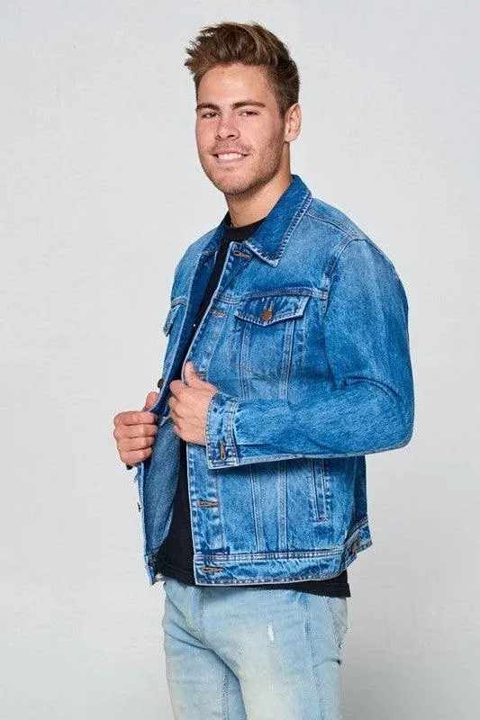 Mens Blue Jean Denim Jackets