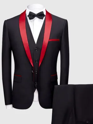 Men's Slim Business Three Piece Suit