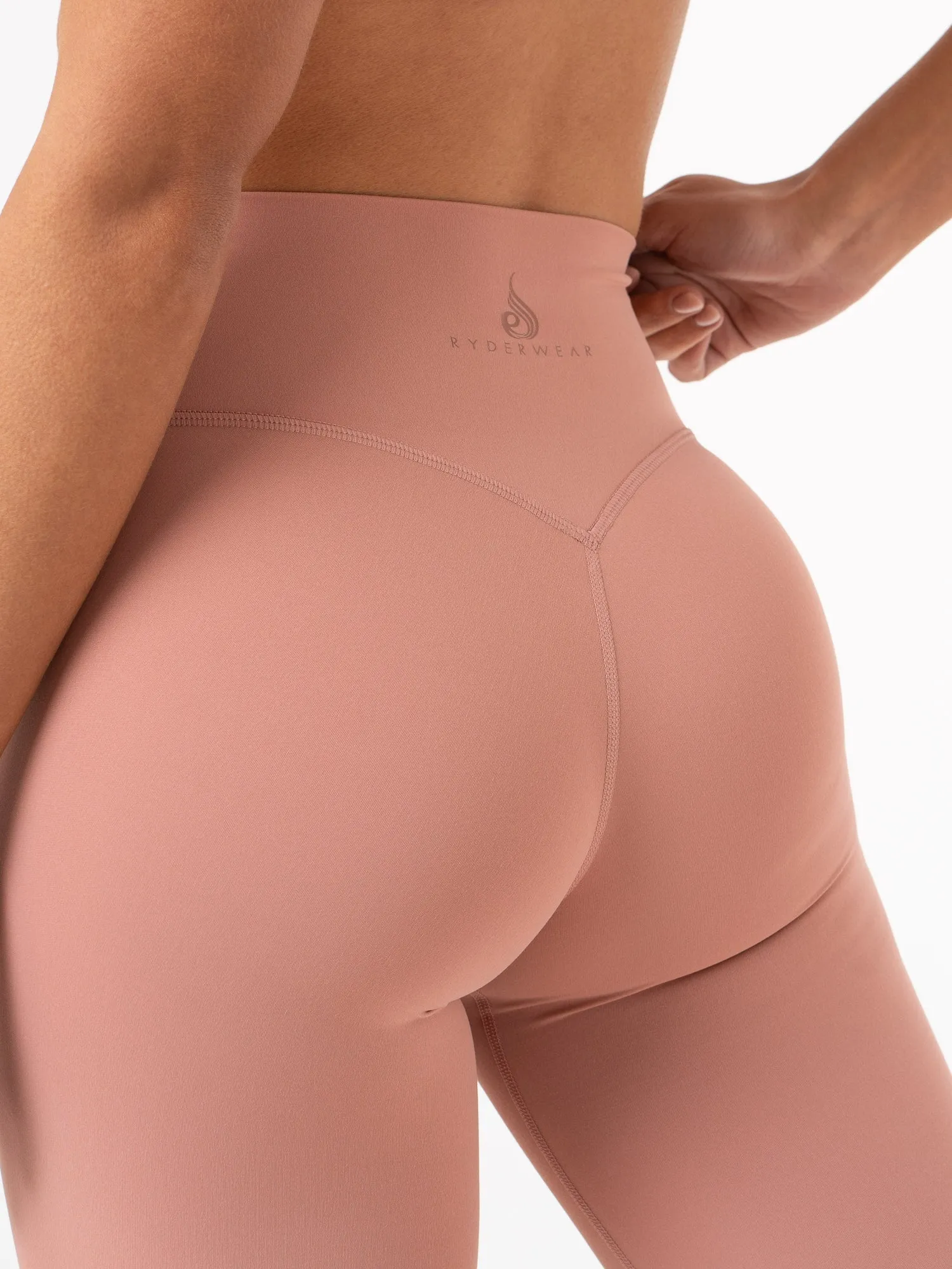 NKD High Waisted Leggings - Dusty Pink