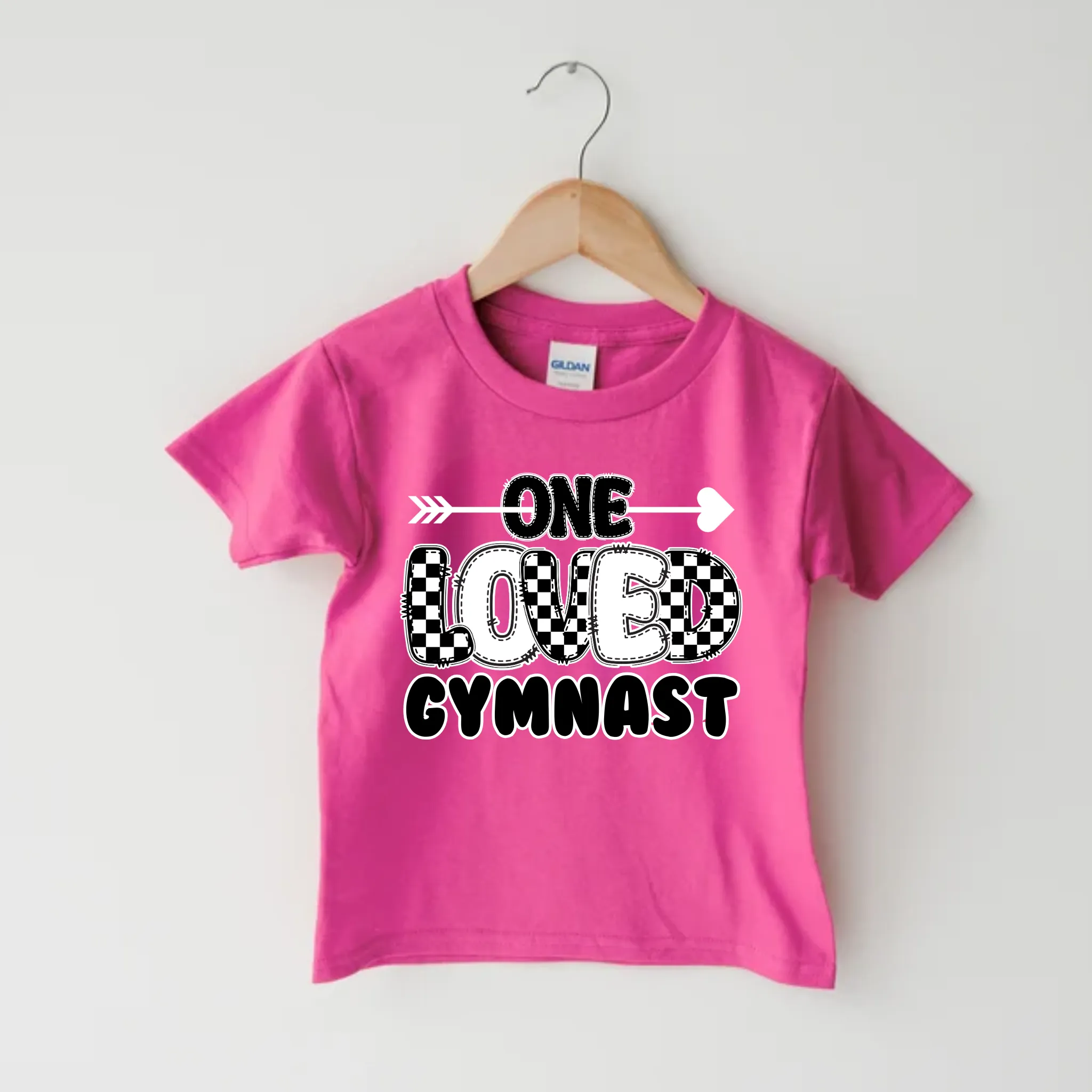 One Loved Gymnast | Gymnastics Valentine's Day Shirt for Kids