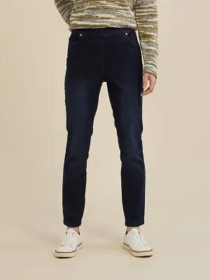 PULL ON DARK WASH JEAN