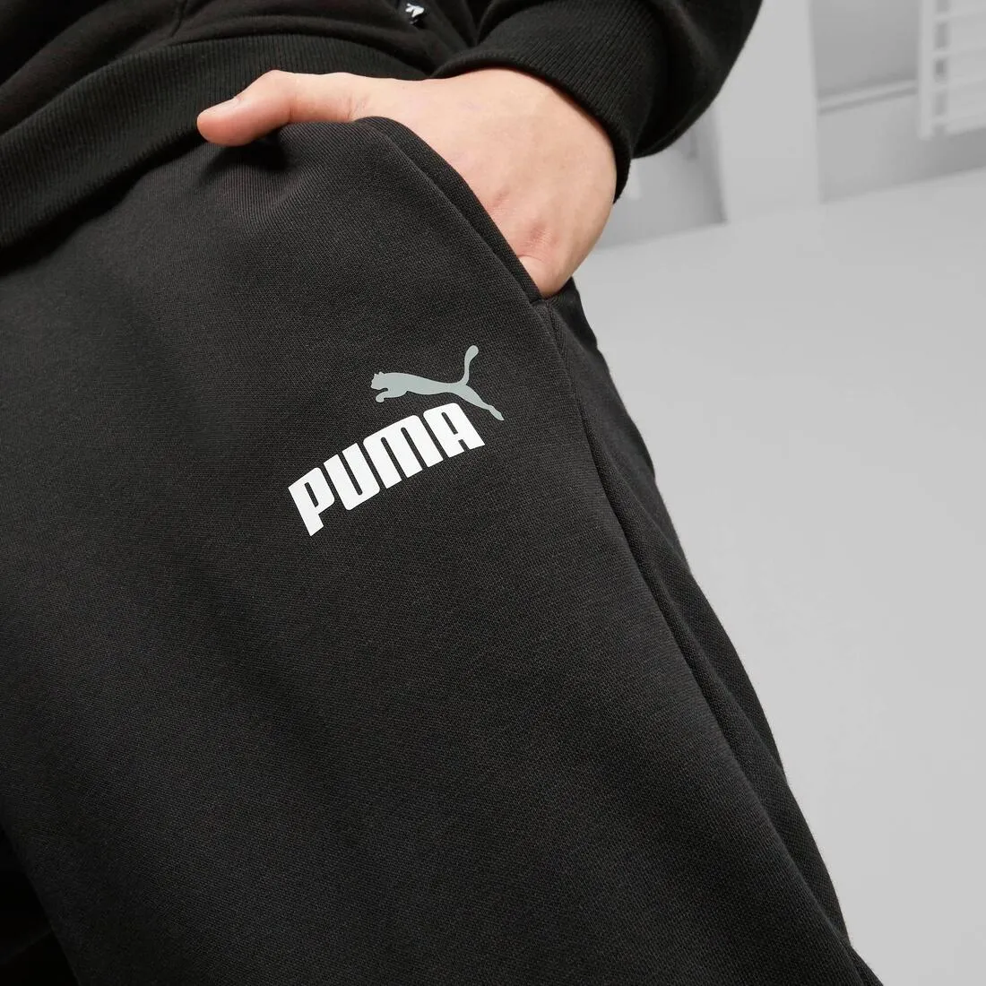 Puma ESS  2 Col Logo Men's Pants FL cl - Black