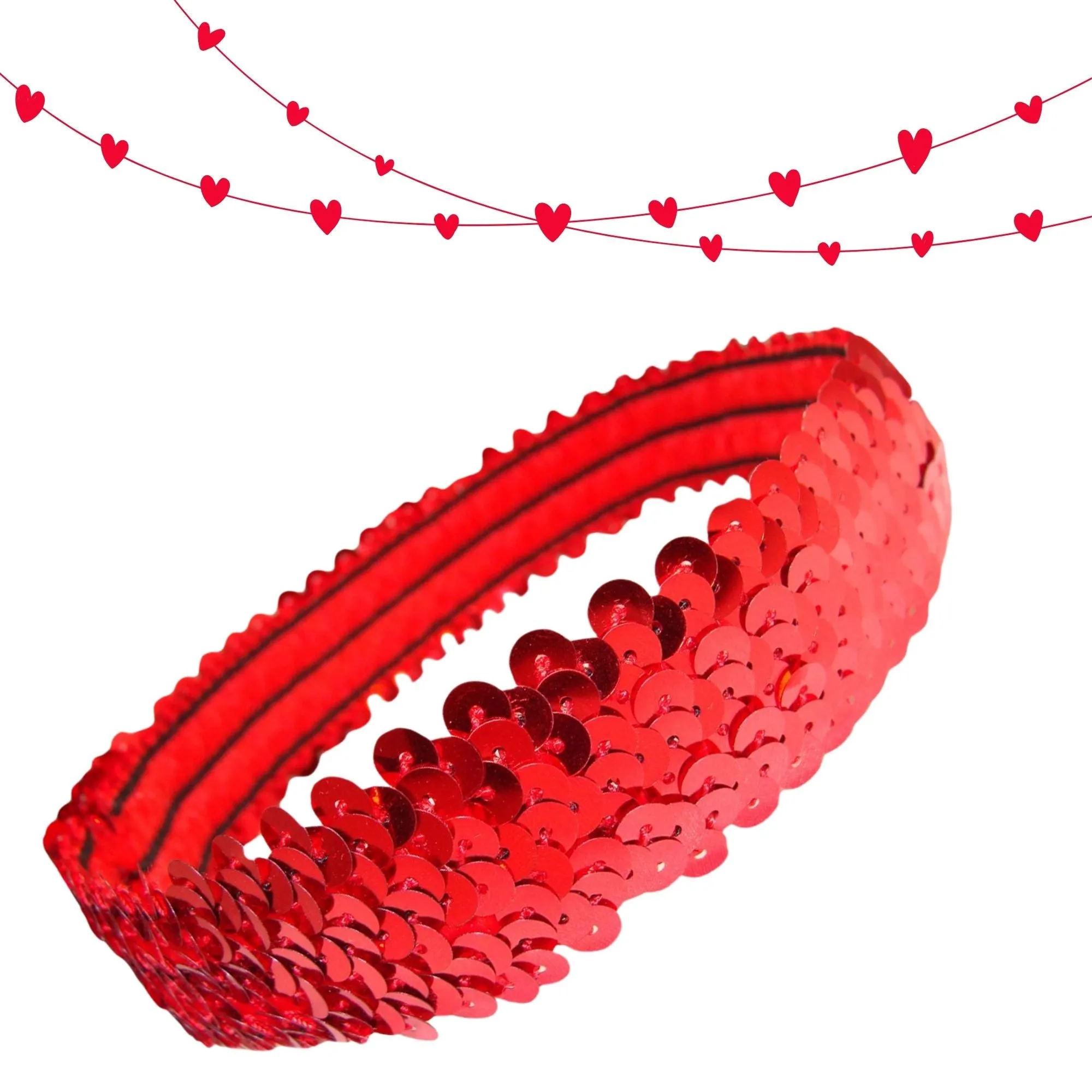 Red Sequin Headband