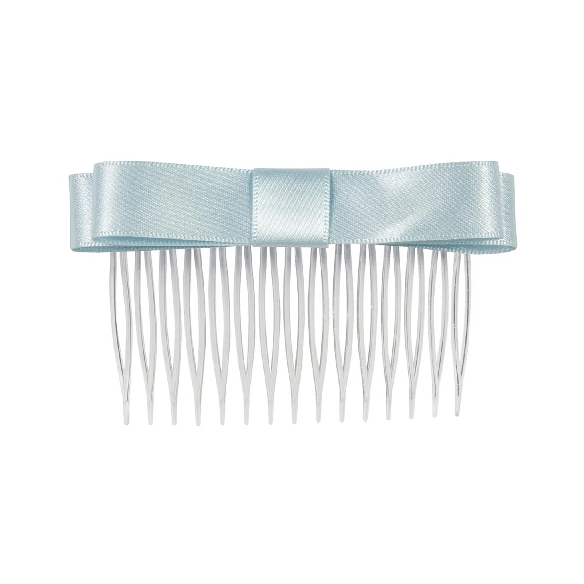 Satin Hair Bow Comb