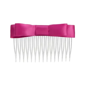 Satin Hair Bow Comb