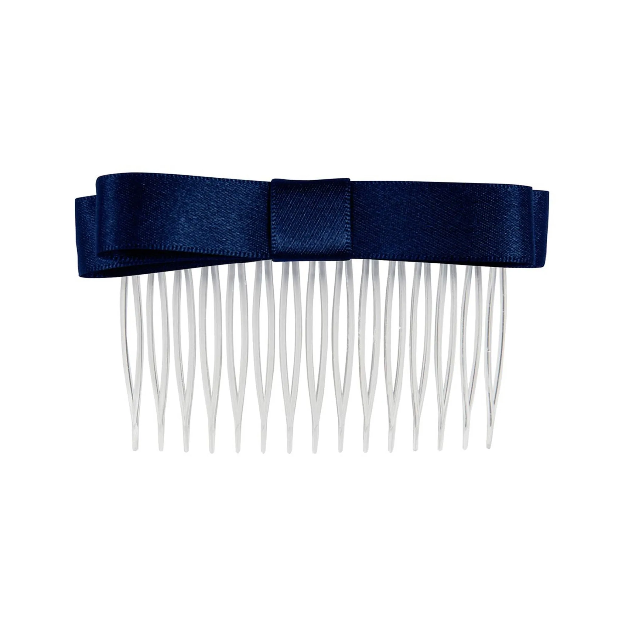 Satin Hair Bow Comb