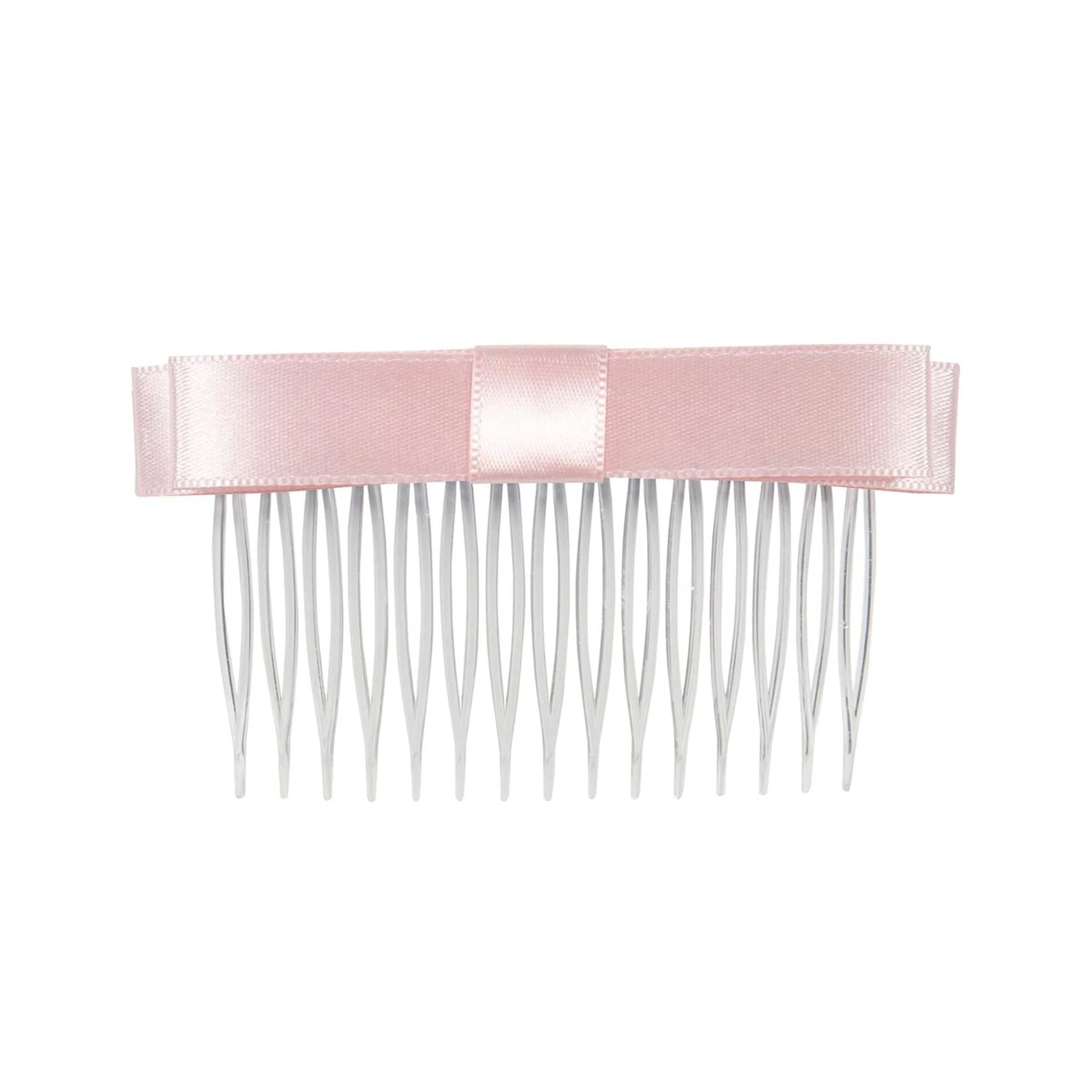 Satin Hair Bow Comb