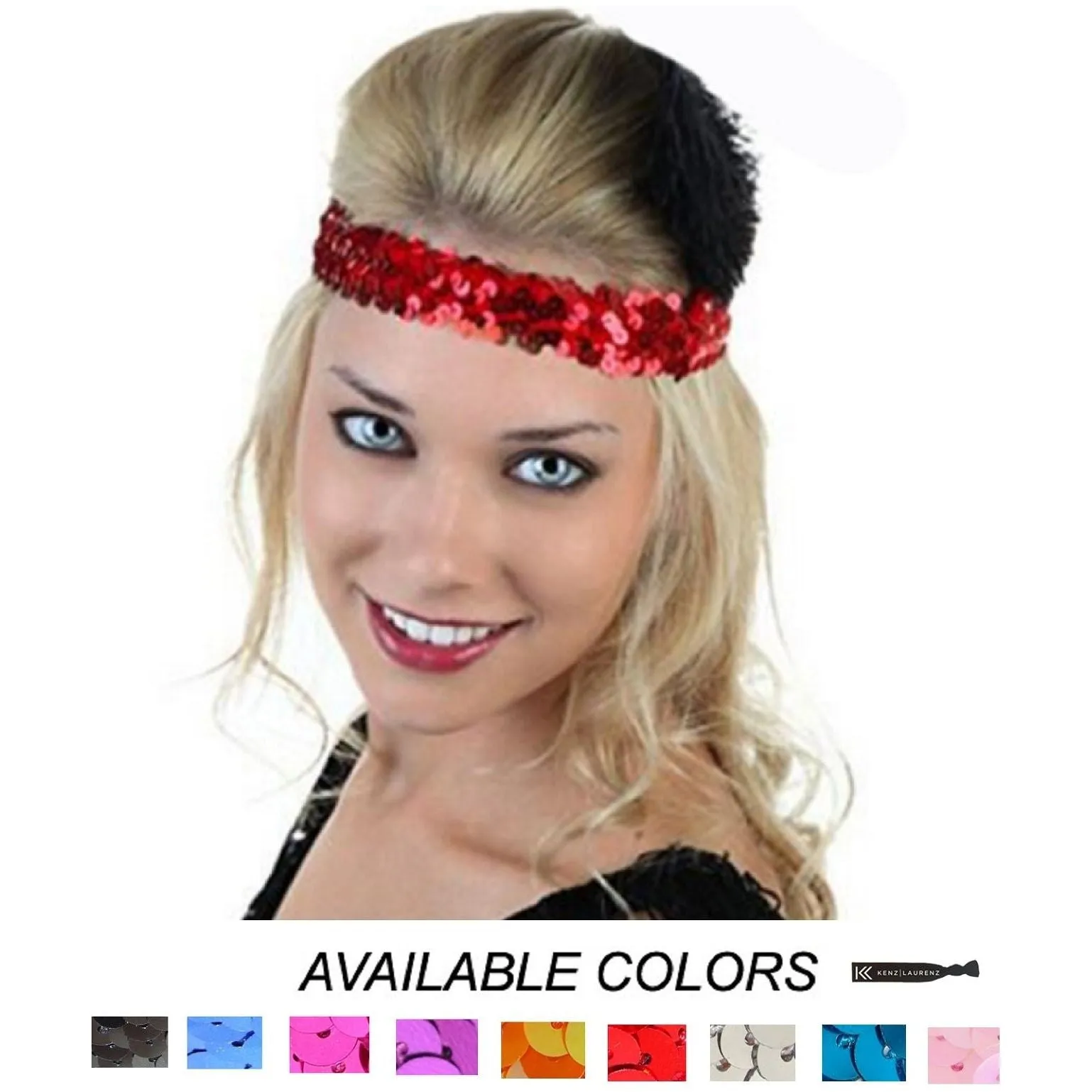 Sequin Headband Girls Headbands Sparkly Hair Head Bands You Pick Colors & Quantities