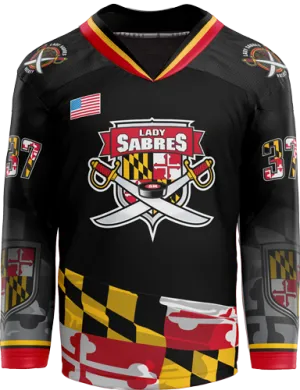 SOMD Lady Sabres Youth Player Sublimated Jersey