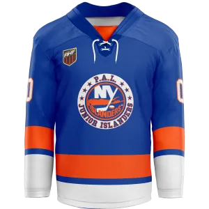 Sound Tigers Player Hybrid Jersey - Blue