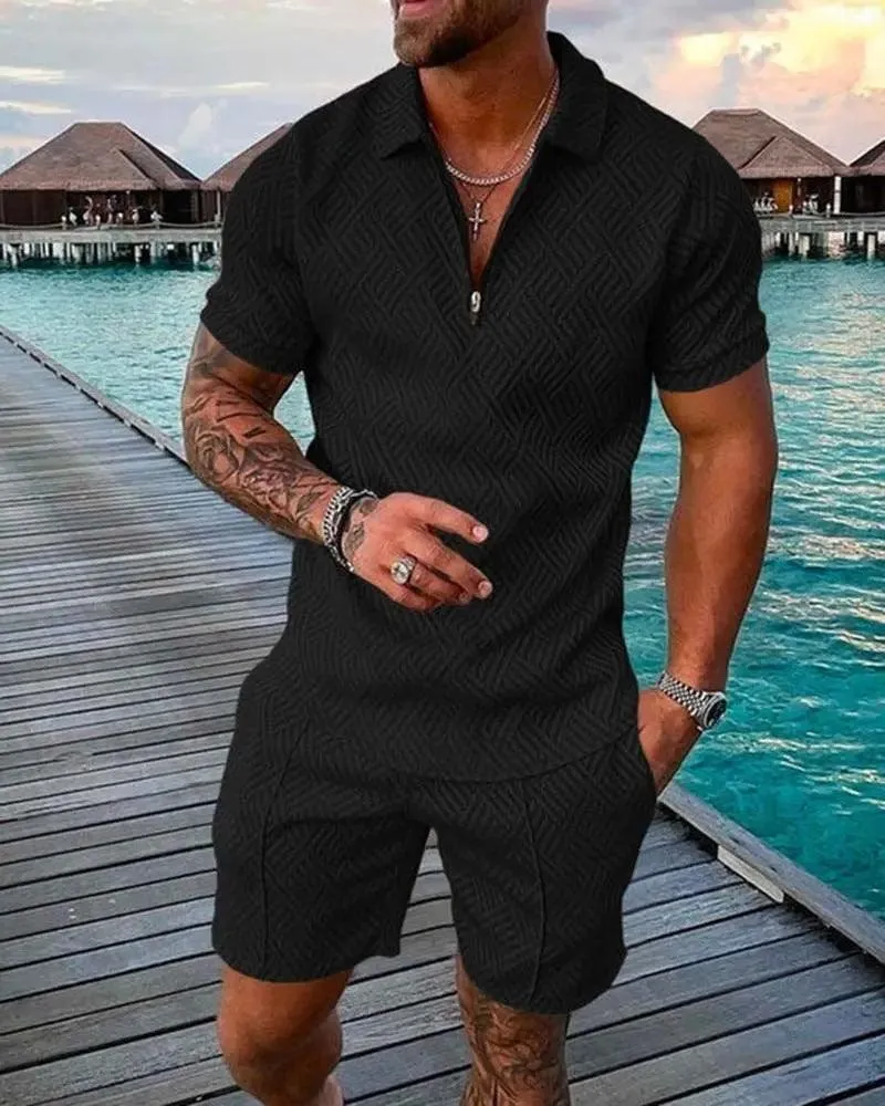 Summer Suit for Men Polo Tshirt   Shorts