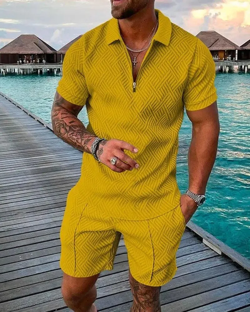 Summer Suit for Men Polo Tshirt   Shorts