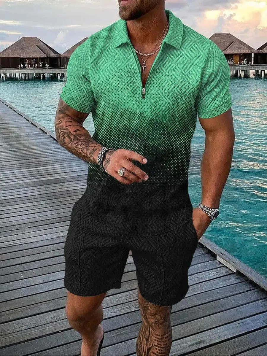 Summer Suit for Men Polo Tshirt   Shorts