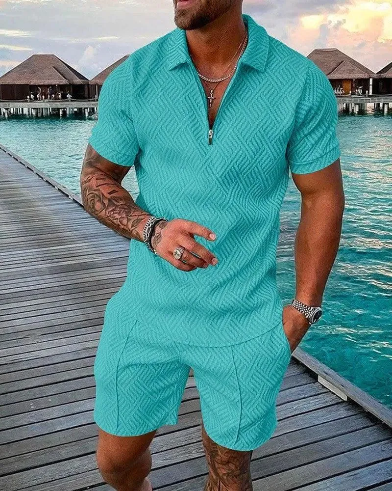 Summer Suit for Men Polo Tshirt   Shorts