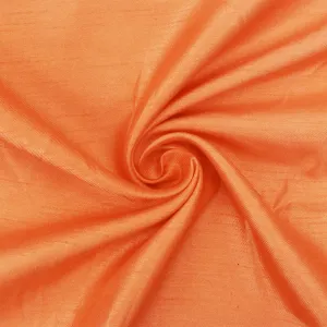 Sun Orange Solid Poly Antique Satin Woven Fabric