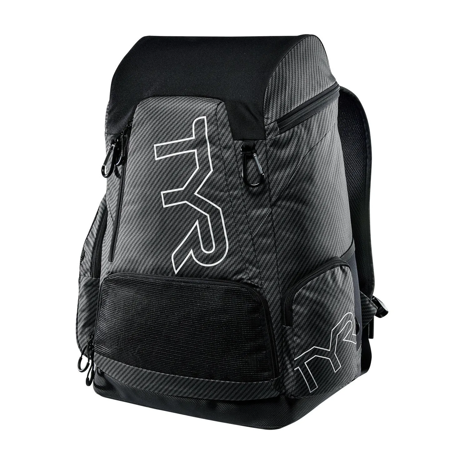 TYR Unisex Alliance 45L Team Carbon Print Backpack