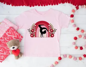 Valentine's Day Gymnastics Shirt for Kids