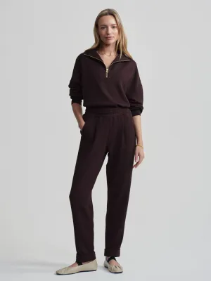 Varley Coffee Double Soft Rolled Cuff Pant